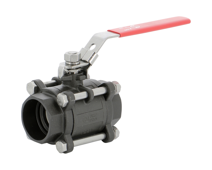 Carbon steel ball valve 798 3-piece body SW 1/2''